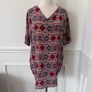 TUCKER NYC tunic blouse/mini dress, size M ~ pre-owned!
